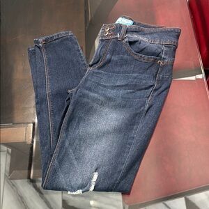 Wax Jean Dark Blue Skinny Jeans